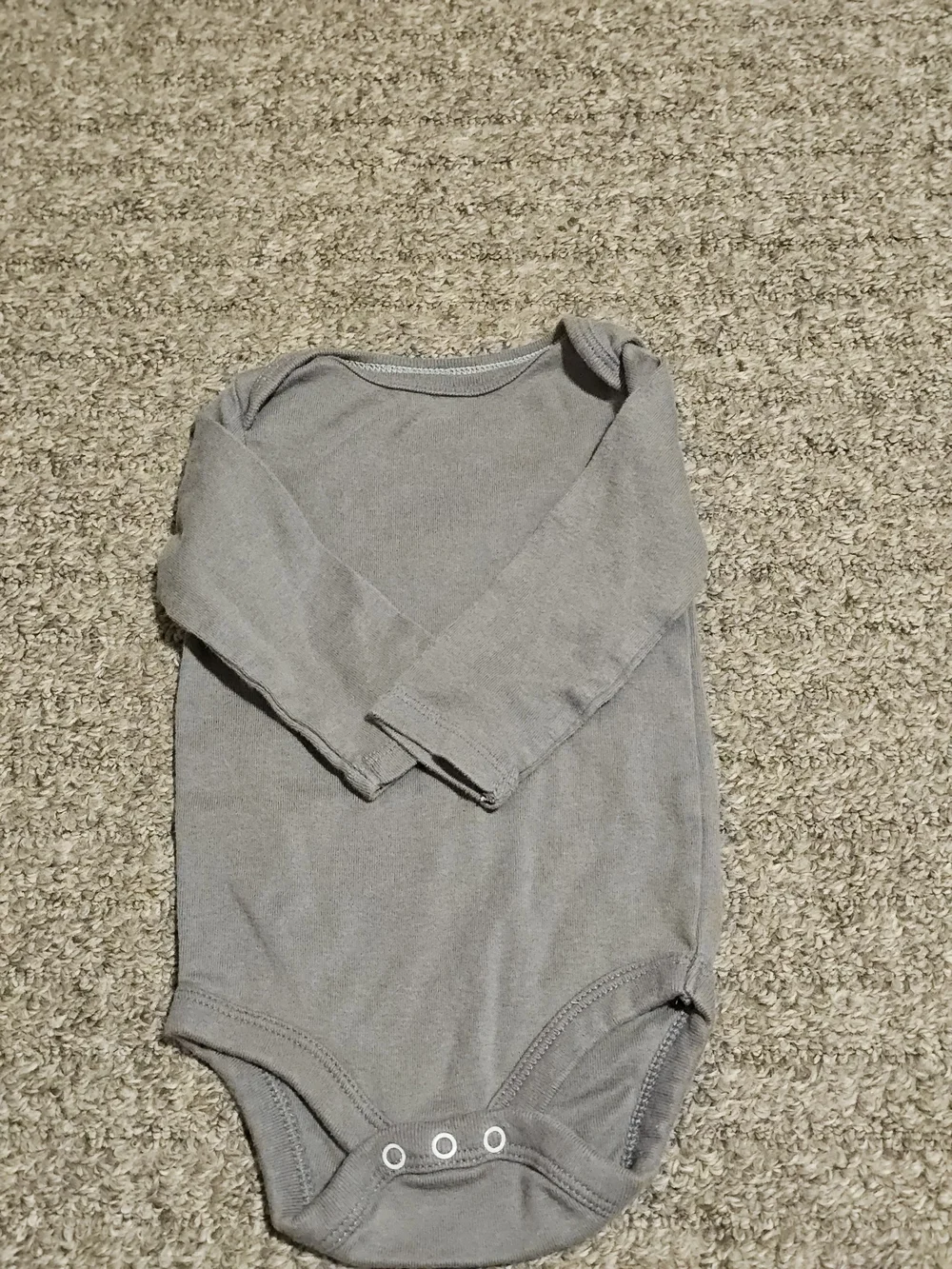 Orange & Gray Bundle Of 2 Long-Sleeve Baby One-Piece